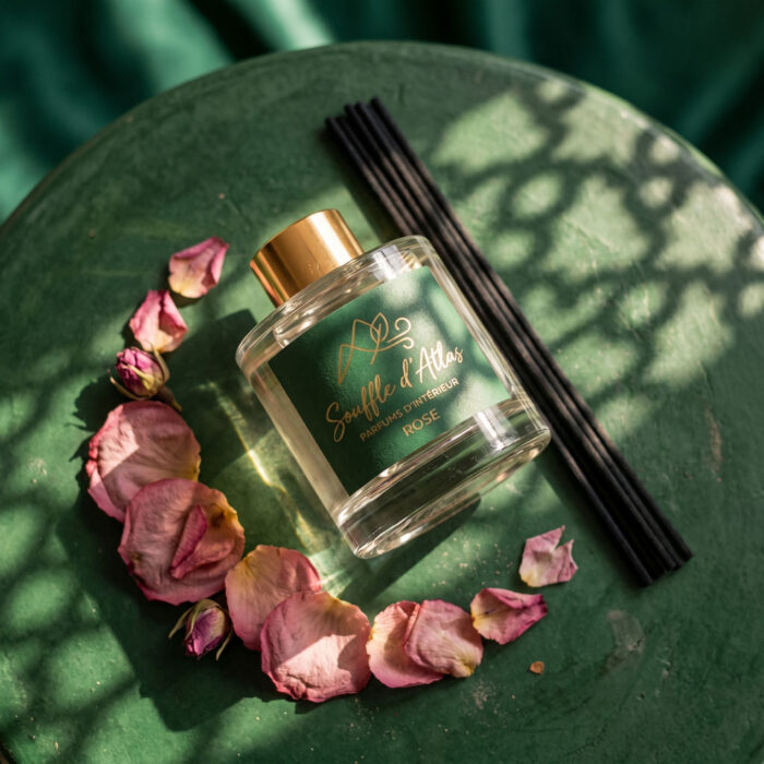 Parfum d'Intérieur Rose du Maroc (Rosa damascena) - Souffle d'Atlas