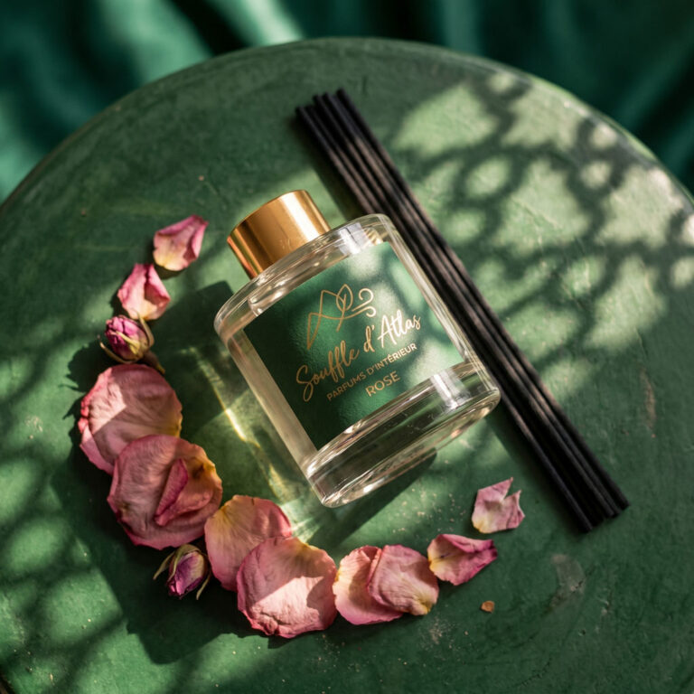Parfum d'Intérieur Rose du Maroc (Rosa damascena) - Souffle d'Atlas